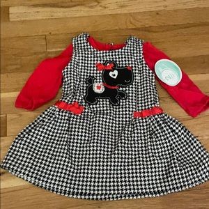 2 piece set - dress and long sleeve bodysuit